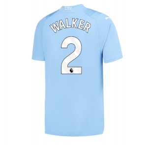 Manchester City Kyle Walker #2 Replica Home Stadium Shirt 2023-24 Short Sleeve